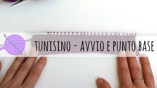 Tutorial uncinetto tunisino  avvio e punto base [upl. by Sarat]