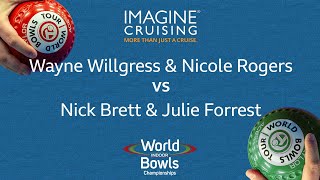 World Indoor Bowls Championship 2024 WWillgress amp NRogers vs NBrett amp JForrest  Day 9 Match 3 [upl. by Enneyehc]