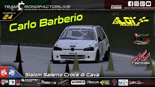 Carlo Barberio  Peugeot 106 Rs Plus 16  Slalom Salerno Croce di Cava  Assetto Corsa 💥 [upl. by Rawley]