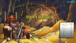 Travian  TOP 1 RAIDER First Day 3x speed NO GOLD [upl. by Namrej]