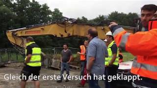 Explosion in Gemünden So lief die Sprengung der Mainbrücke 12 [upl. by Cherilyn422]