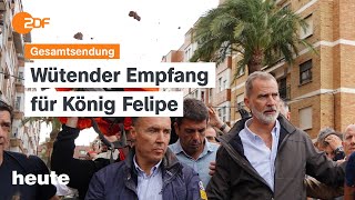 heute 1900 Uhr vom 03112024 Wut auf Spaniens König Wirtschaftspapier FDP WahlkampfFinale USA [upl. by Drolyag]