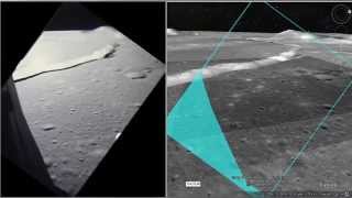 Apollo 15 Descent Film and LRO Imagery V12 [upl. by Aissatsan]