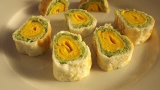 egg sushi sushi omlette❤ عجة البيض على شكل سوشي [upl. by Flann]