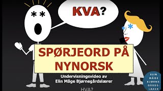 Spørjeord på nynorsk [upl. by Past583]