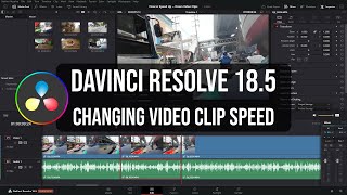 Change Video Clip Speed in DaVinci Resolve 185 and Reverse Clips [upl. by Yerocal956]