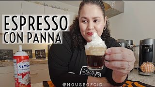 Easy Italian Coffee  Espresso Con Panna Recipe Using Nespresso Machine [upl. by Yacano803]