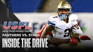 Inside the Drive Panthers vs Stars  USFL Highlights [upl. by Levitt]