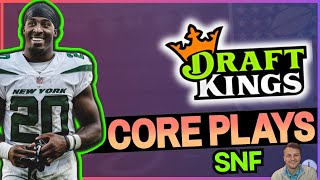 NFL DFS Core Plays ValuesSleepers  Lineup Builder  STEELERS VS JETS DRAFTKINGS [upl. by Litnahc]