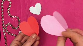 ♡ DIY HOE KNIP JE EEN PERFECT HARTJE VAN PAPIER BINNEN 1 MINUUT ♡ HOW TO MAKE EASY PAPER HEART [upl. by Alysoun45]