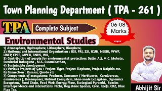 Environmental Studies  TPA Exam Study Material  Abhijit Sarvadnye tpa townplanning [upl. by Cormick]