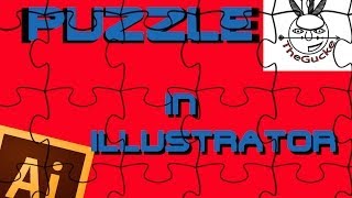 Illustrator Tutorial  Puzzle erstellen [upl. by Akimihs717]