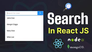 React Search Filter Tutorial  MERN Stack [upl. by Uticas]