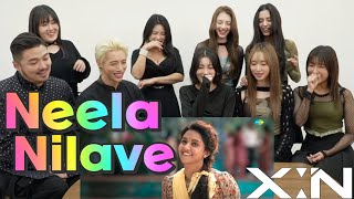 Kpop Malayali Idol reacts to lovely Malayalam MV💘xinofficial Neela Nilave XIN AOORA [upl. by Christine]