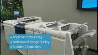 Xerox Color 550 560 Digital Printer Demo QDoxs [upl. by Aelem]