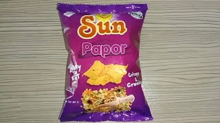 💀20tk Sun Chips Papor review bangladesh snacks [upl. by Ellirehs]