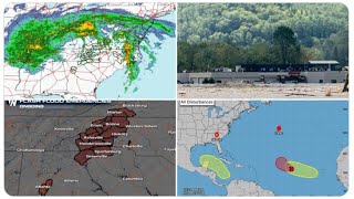 RED ALERT Imminent Lake Lure NC Dam Failure amp Multiple State Flash Flood Emergencies from Helene [upl. by Namien70]