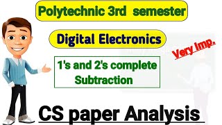 1s and 2s complement subtraction digital Electronics [upl. by Gora226]