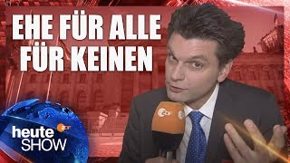 Warum kommt die Ehe für alle nicht Lutz van der Horst im Bundestag  heuteshow vom 02062017 [upl. by Cida756]