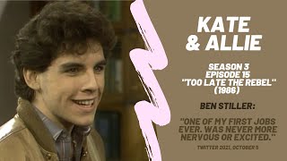 Ben Stiller  KATE amp ALLIE S03E15 Too Late the Rebel 1986 [upl. by Luoar]