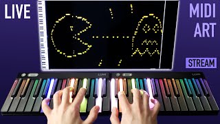 Live MIDI Art Marathon  Chiptune [upl. by Ecnahoy]