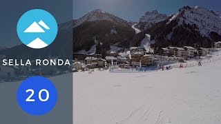 Blue 20 Arabba Sella Ronda  Piste View [upl. by Strephon144]