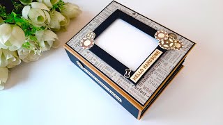 How to Make a Scrapbook  Handmade Scrapbook Ideas  Beautiful Scrapbook for Husband  Tutorial [upl. by Ecneps799]