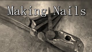 Hand forging Nails isnt as easy as it looks [upl. by Einrae966]