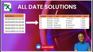 How to Extract Date Time Year Quarter Month and Week from Your Dataset [upl. by Weldon]