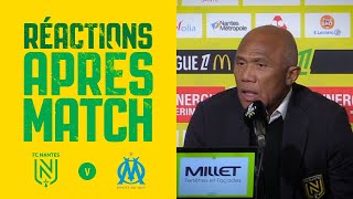 FC Nantes  OM  la réaction dAntoine Kombouaré [upl. by Henson]