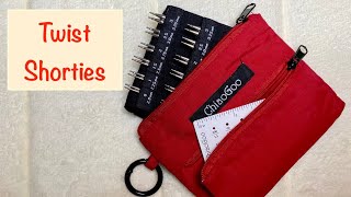 Twist Shorties INTERCHANGEABLE Knitting needles MINI ChiaoGoo  Unpacking amp Review [upl. by Ahcorb]