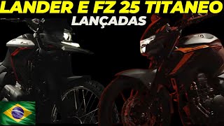 LANDER 250 E FZ 25 TITANEO LANÇADAS [upl. by Anaugahs]