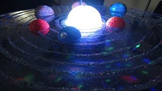 How to make 3D Solar System Project Sistema solar giratorio paso a paso [upl. by Carmina]