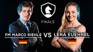 Man vs Woman in Chess  Who Will Win  FM Riehle vs Lena Kuehnel  RCL 2 [upl. by Mack]