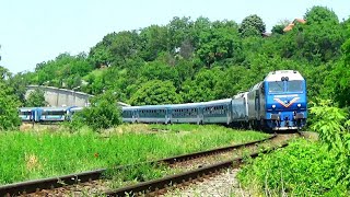 Trenul Székely Gyors amp Csíksomlyó Express cu 3 Locomotive şi 16 Vagoane [upl. by Garibald189]