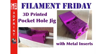 Filament Friday 30  3D Printed Pocket Hole Jig with Metal Inserts on Da Vinci 10 [upl. by Geraint384]