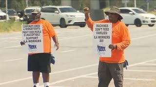 Longshoremen return to work after coming to terms strike paused until 2025 [upl. by Helman988]