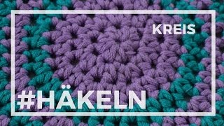 Kreis häkeln mit halben Stäbchen [upl. by Thedric]