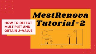 How to calculate coupling constant in NMR using MestRenova  Multiplet detection  Basic Tutorial 2 [upl. by Ogait]