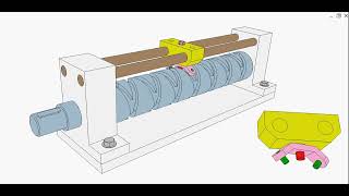 Barrel cam mechanism 1 [upl. by Auhsej]