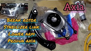 Produa axia ganti lower armstabilizer linkbreak rotor [upl. by Suravaj696]