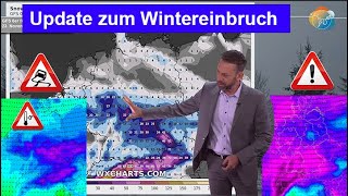 Update Wintereinbruch nächste Woche vielerorts erster Schnee Nachtfrost Glätte Viel Alpenschnee [upl. by Serafine461]