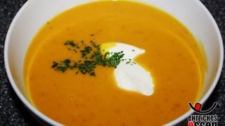 REZEPT HOKKAIDO KÜRBISSUPPE SELBER MACHEN Halloween Kürbis Suppe zu Hause selbst machen [upl. by Ambur]