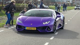 Supercars Arriving  JCR Race GT3 RS Armytrix SVJ SF90 918 Spyder 900HP Huracan Novitec 812 [upl. by Bogart]