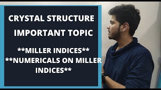 MILLER INDICES IN HINDI  FULL CONCEPT OF MILLER INDICES  NUMERICALS ON MILLER INDICES [upl. by Nettie]