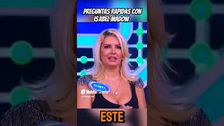 Isabel Madow juega a las preguntas rapidas con el vitor shorts [upl. by Yahs]