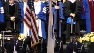 National Anthem amp Presentation of the Colors at 2011 UMass Lowell Commencement [upl. by Eiduam]