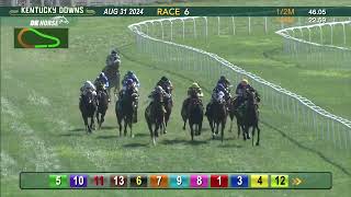 Agra wins race six on August 31 at Kentucky Downs [upl. by Hannibal996]