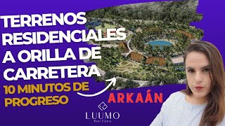 Privada Residencial a orilla de carretera en Mérida Arkaan  el precio mas barato por m2 en la zona [upl. by Relly185]