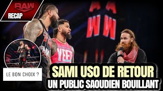 Sami Zayn doit sexpliquer   RÉCAP RAW 4 NOVEMBRE 2024 [upl. by Lerret]